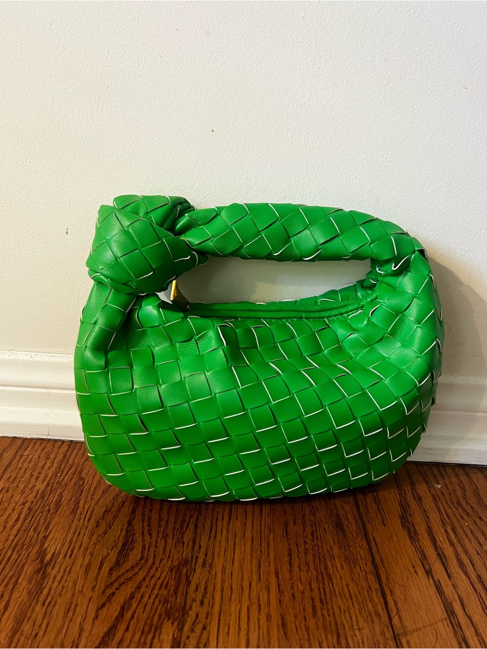 Green Woven Mini Bag - Designer Style